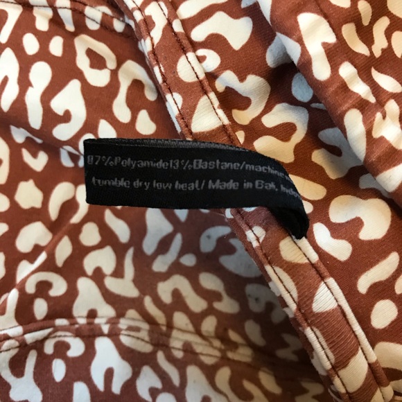 Indah Body Rust Leopard Print Legging Size 2 - Picture 6 of 6